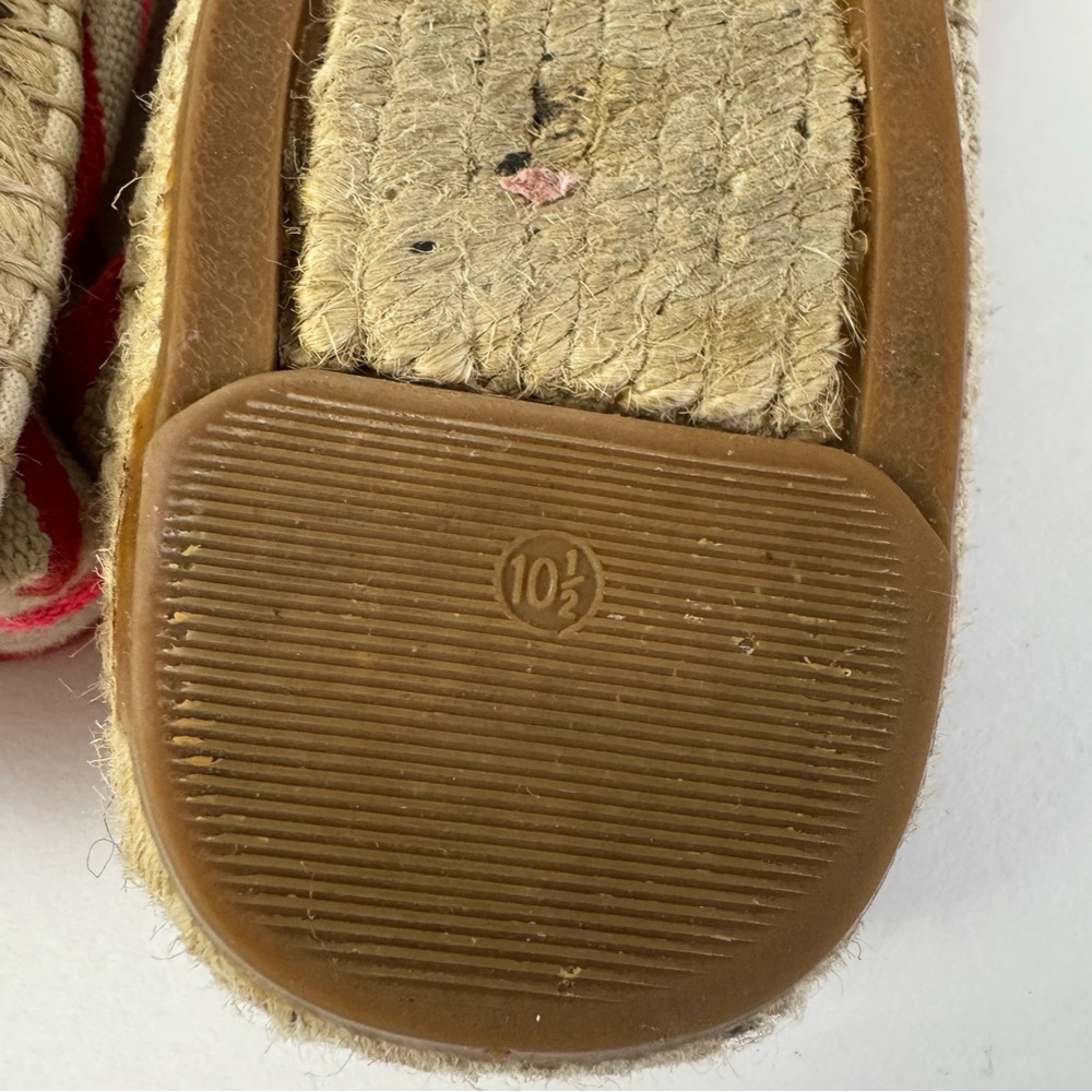 Tory Burch Striped Espadrilles Flats Women’s Size 10.5 - Picture 7 of 10